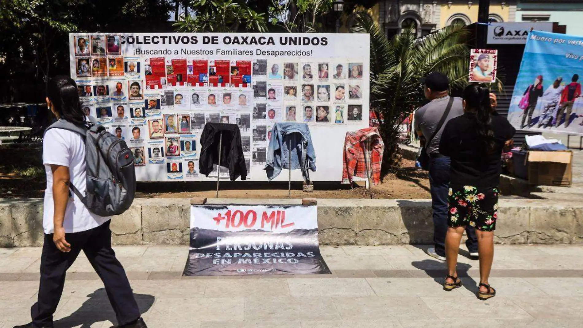 Colectivos protestas en Oaxaca contra terna para la Comisión Estatal de Búsqueda